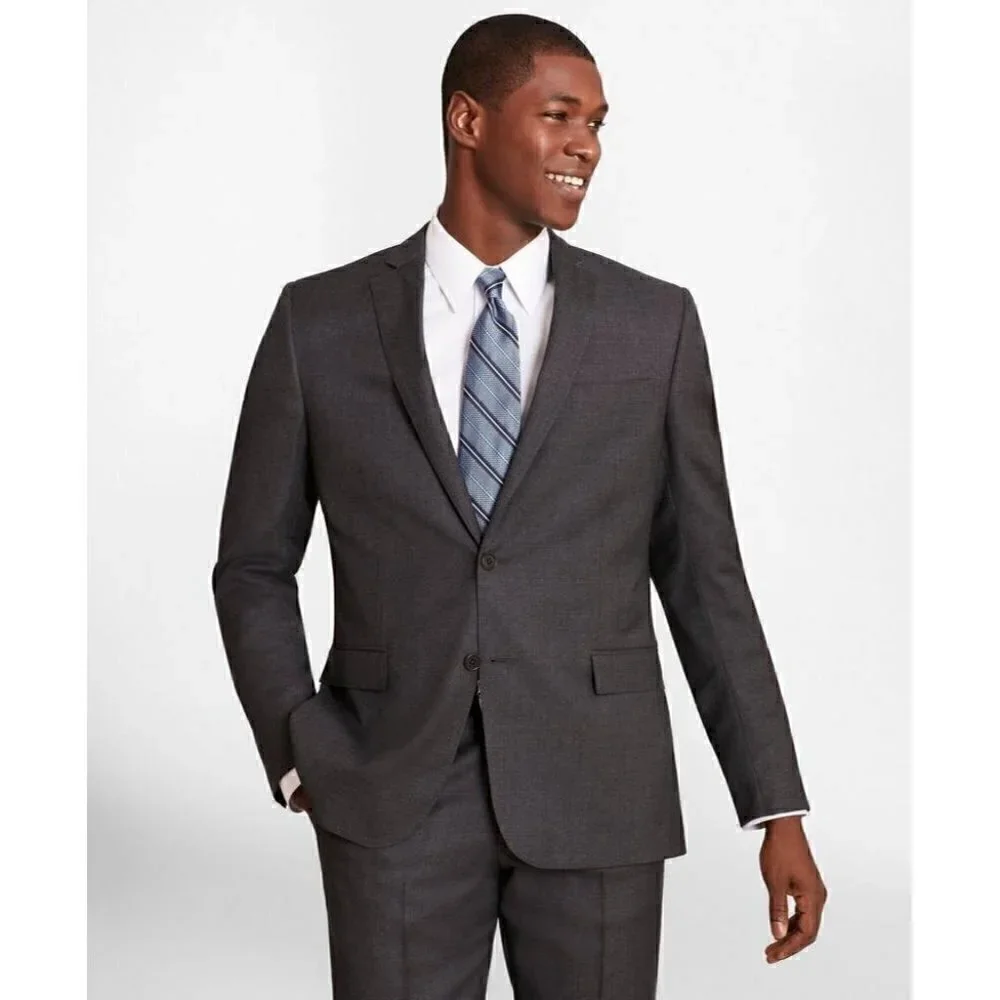 NWOT‎ Brooks Brothers Regent Grey Wool Suit Jacket 43R